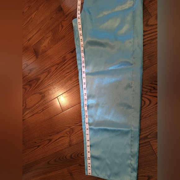 Satiny PJ Pants, Teal Green, great condition. - Picture 5 of 5